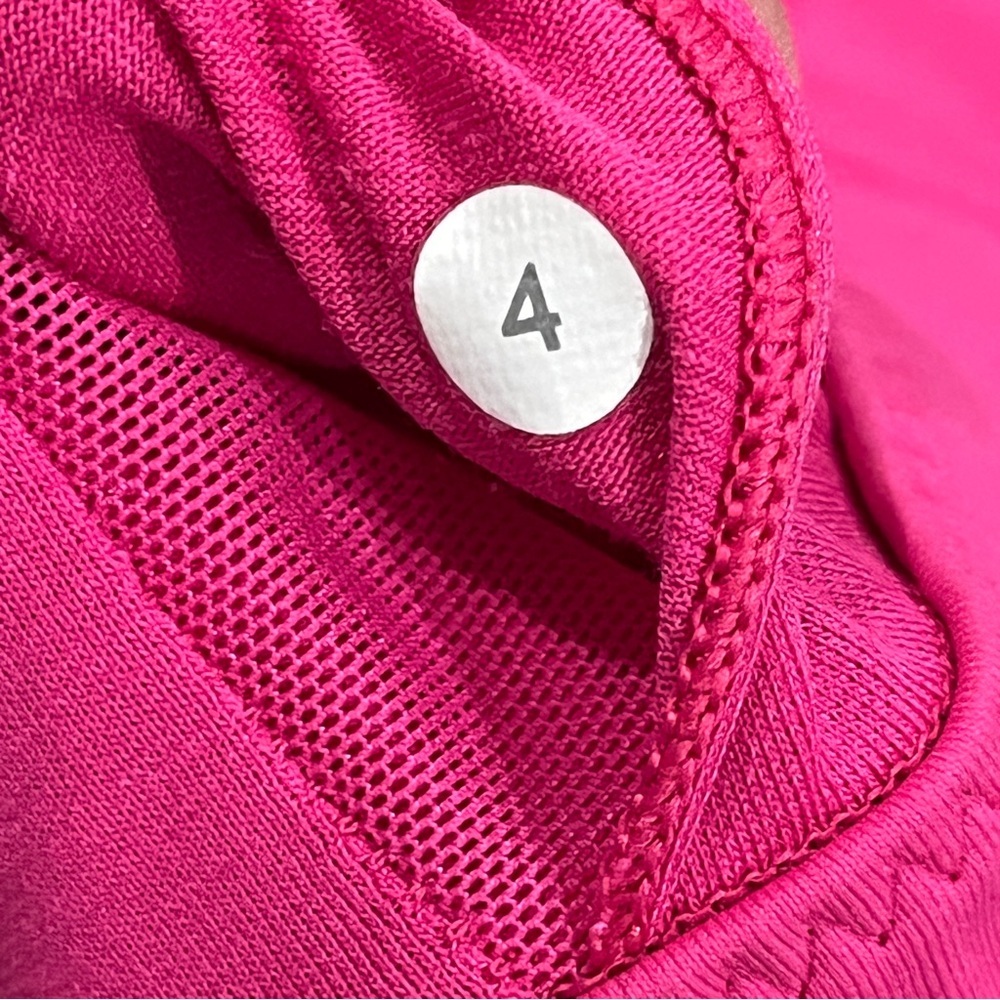 Lululemon Pink Criss-Cross Back Sports Bra - Size 4 - Picture 6 of 8
